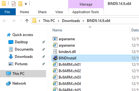 BIND installation icon