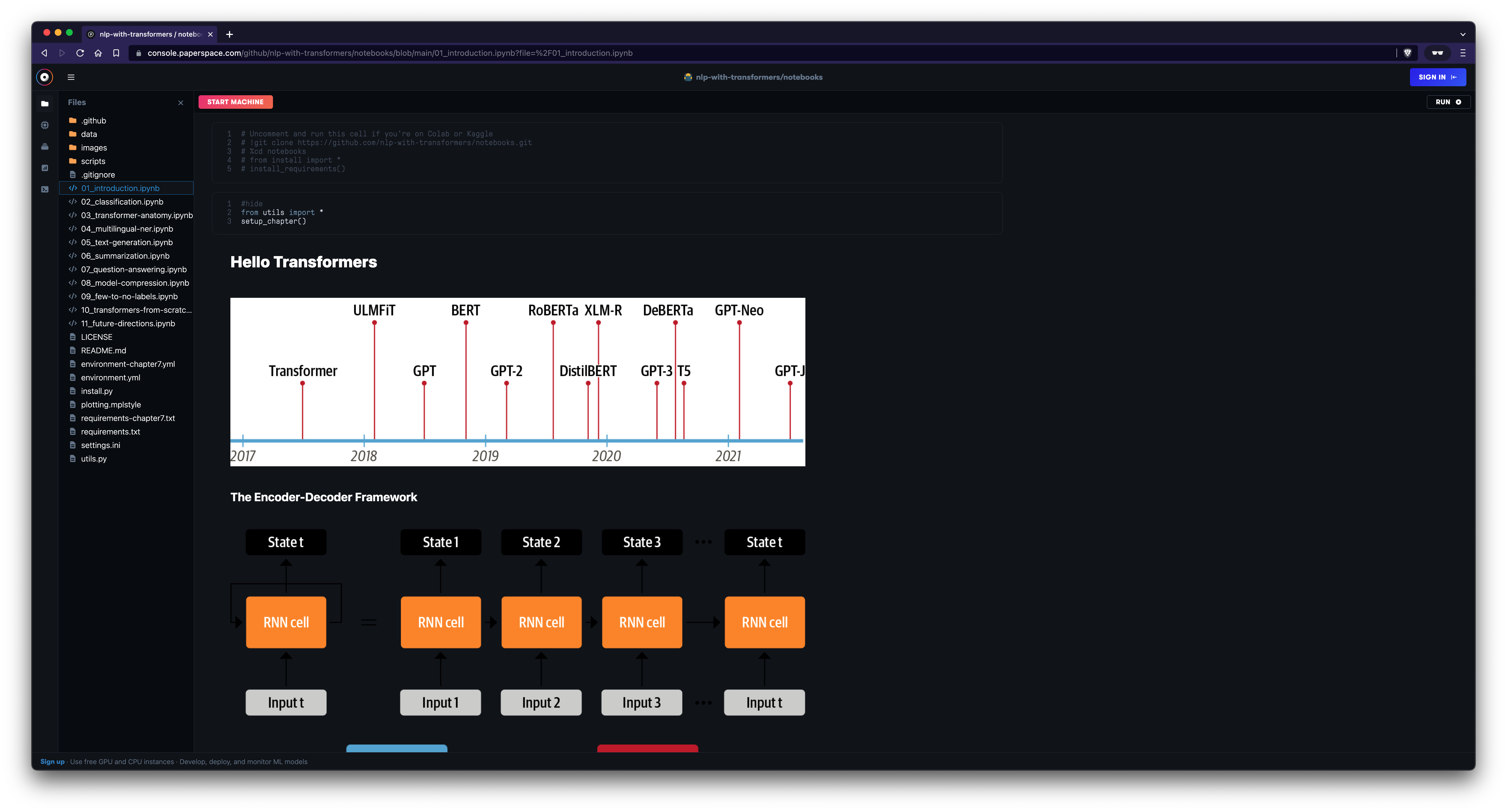 Run on Gradient offline view